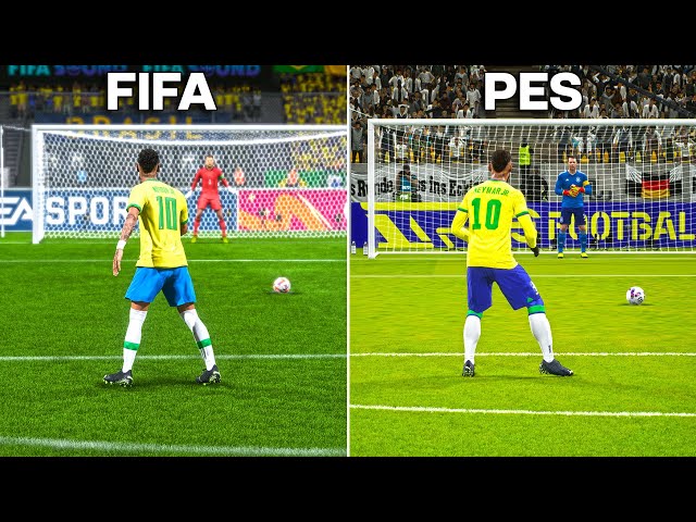 NEYMAR JR Penalty Kick | FIFA vs PES (2011-2023)