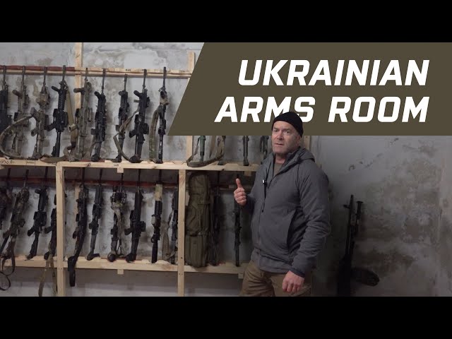 INSIDE a REAL Ukrainian ARMS ROOM in 2024!