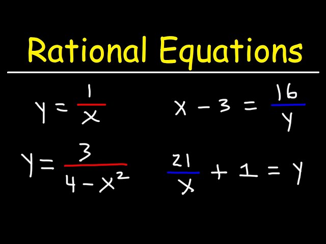 How To Solve Systems of Rational Equations - Algebra