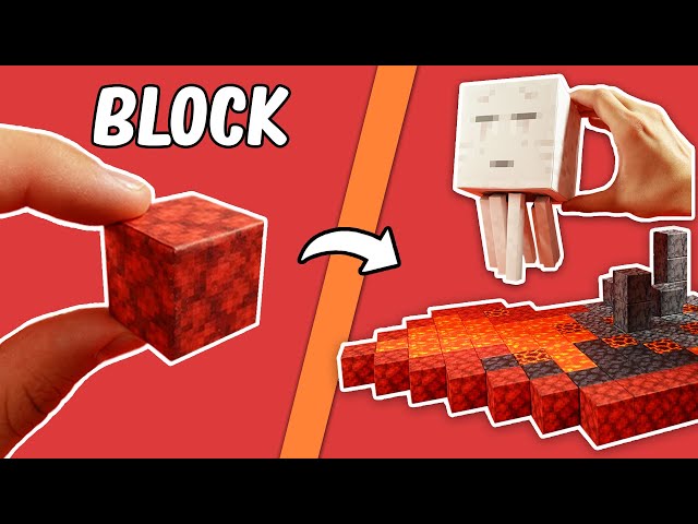 I Made The NETHER With MAGNETIC Minecraft Blocks...