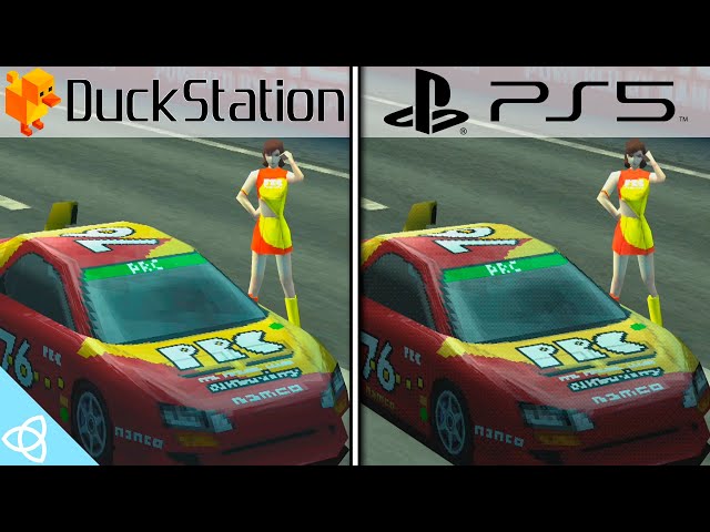 R4: Ridge Racer Type 4 - PS5 vs. PC Emulator (Duckstation) | Side by Side
