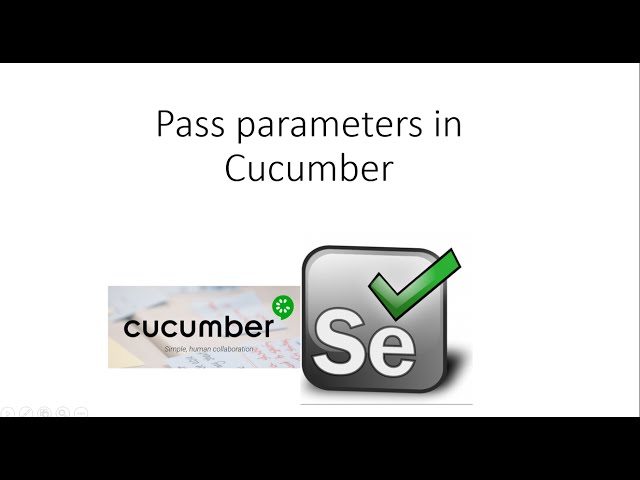 How to pass parameters in Cucumber script