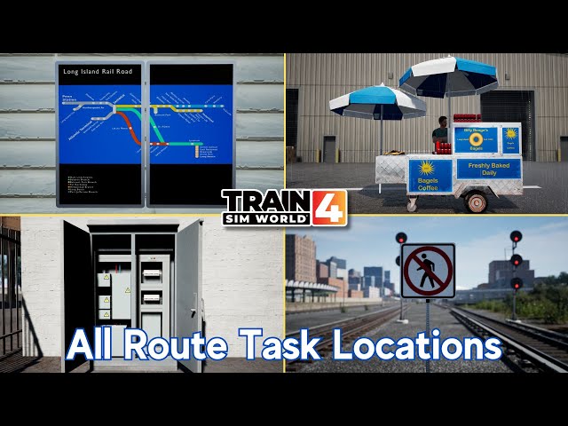 All Route Task Locations - LIRR Commuter - Train Sim World 4