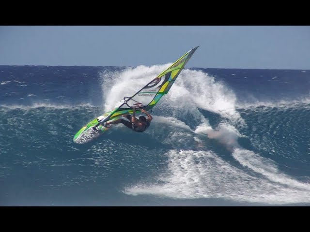 Extreme Windsurfing at Hookipa Beach - Jason Polakow 2013