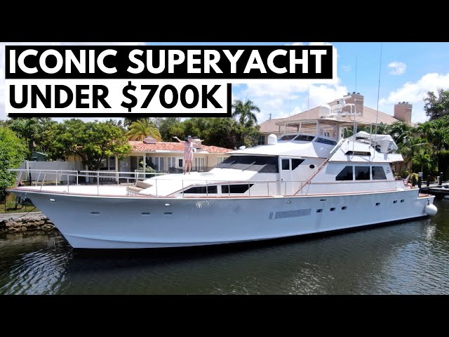 1984 PALMER JOHNSON 84' CLASSIC SUPERYACHT TOUR / Perfect Loop Liveaboard Yacht?