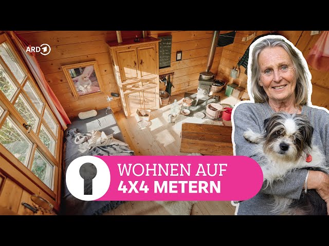 Tiny wooden house without electricity & heating system: saving money and resources | SWR Room Tour