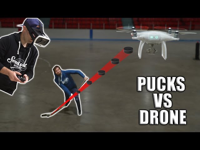 Shooting Pucks at DRONES challenge | SweetSpotSquad