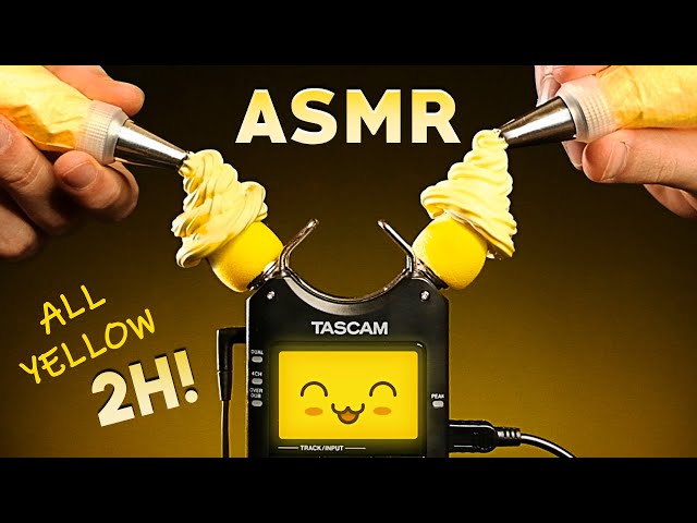 ASMR 50+ YELLOW TRIGGERS for Sleep [No Talking] 2 Hours of Tingles & Relaxation