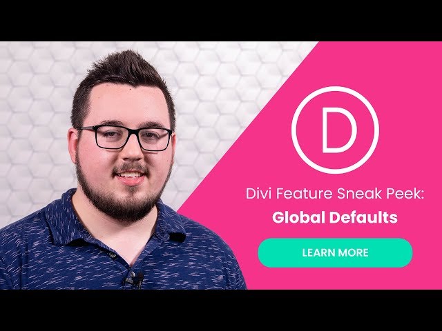 Divi Feature Sneak Peek: Global Defaults