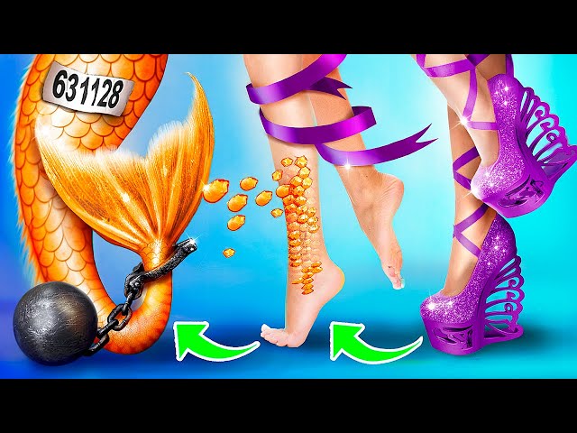 How to Become a Mermaid in Jail! Mermaid Transformation!