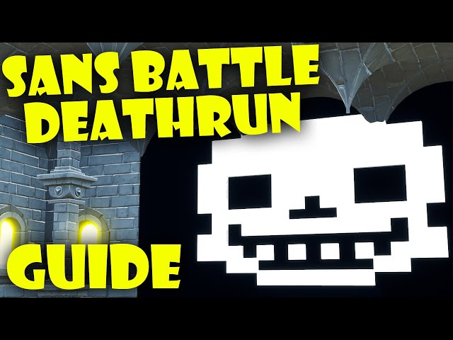 I Made An Undertale Sans Battle Deathrun With Megalovania in Fortnite!