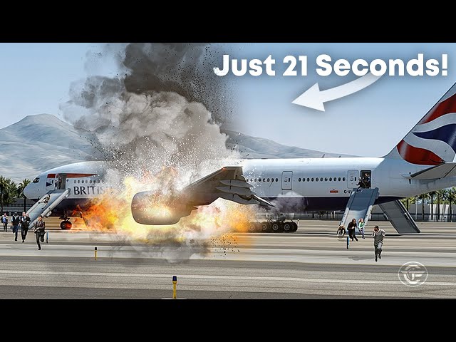 Boeing 777 Catches Fire Just Before Takeoff in Las Vegas (With Real Audio)