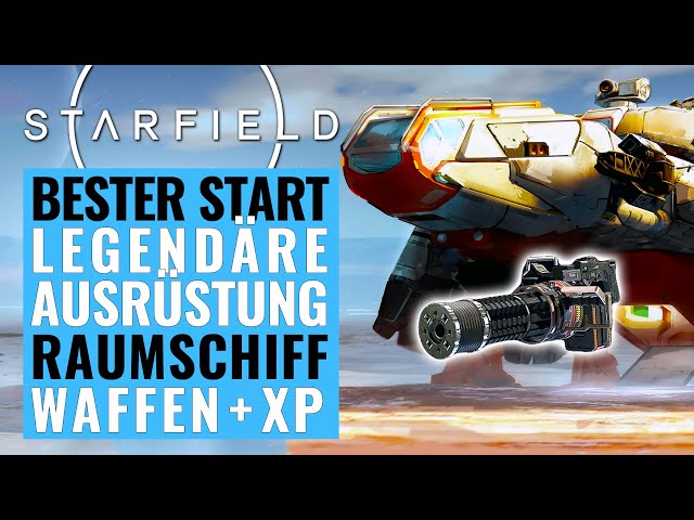 Starfield Deutsch: Perfekter Start: Legendäre Rüstung, Raumschiff, Waffen, XP | Starfield Gameplay