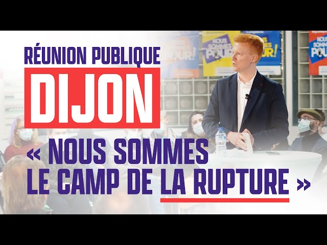 🔴 En direct de Dijon -  Réunion publique #GenerationMelenchon - Adrien Quatennens