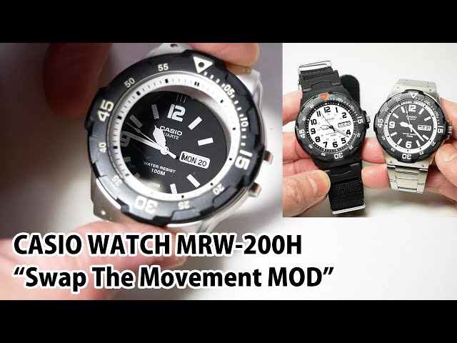 [ENG SUB]CASIO WATCH MRW-200H "Swap The Movement MOD" チープカシオMRW-200Hの中身入れ替えカスタム！