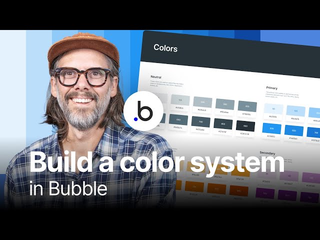 Build a color system in Bubble | Tutorial