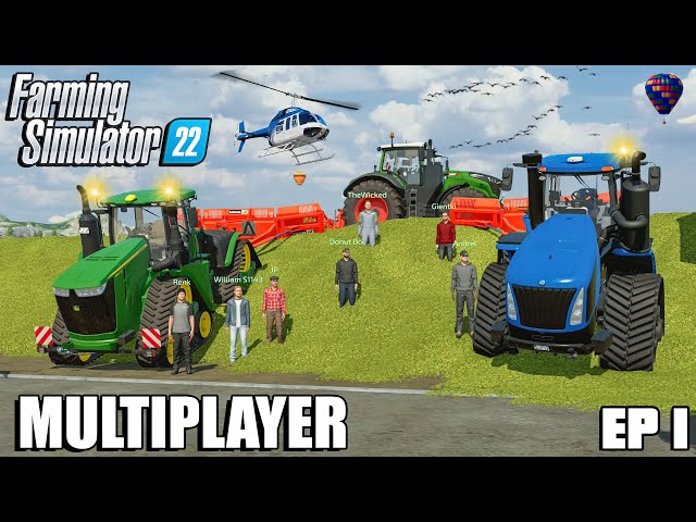 Harvesting 2.400.000L of CORN SILAGE | Community Multiplayer | Farming Simulator 22 | Episode 1