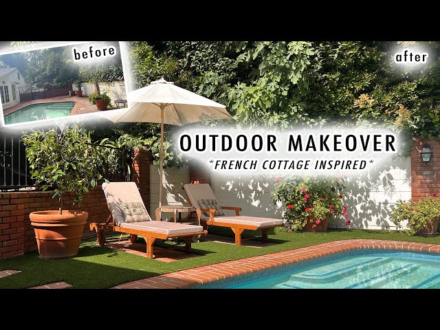 EXTREME OUTDOOR MAKEOVER *Cozy French Cottage Inspired* | XO, MaCenna