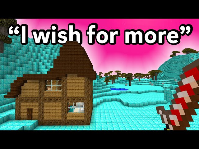 Minecraft but Whatever you Wish for, Happens!