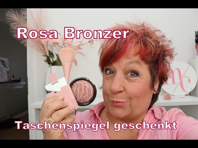 Neuer Rosa Bronzer, Spiegel als Geschenk am 4.5.24, Angebote zu Michaelas 60.Geburtstag