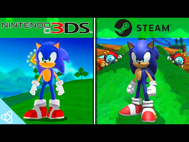 Sonic Lost World - 3DS vs. WiiU/PC | Side by Side