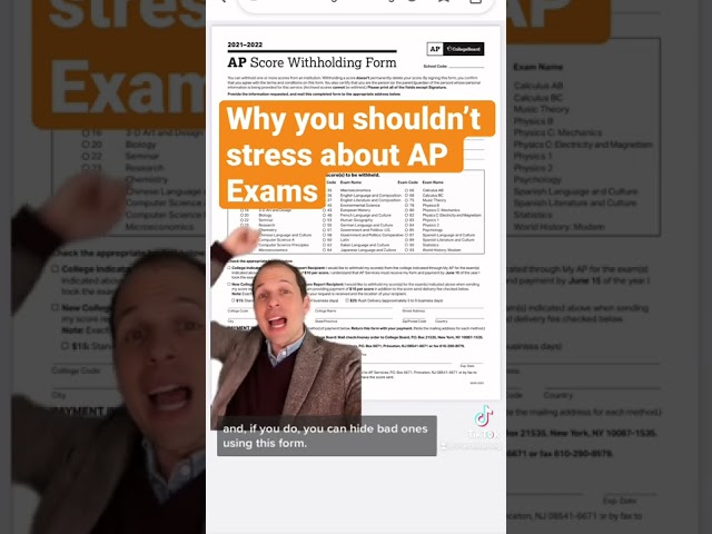 Why you shouldn’t stress about AP exam scores