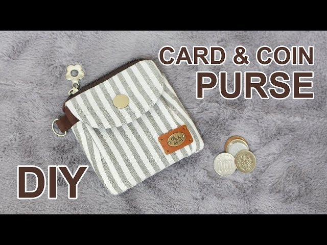 DIY zipper coin purse & card holder | How to make a zipper purse #sewingtimes