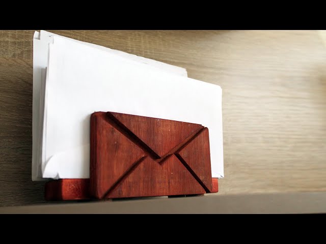 Woodworking projects that make money - DIY Mail Organizer