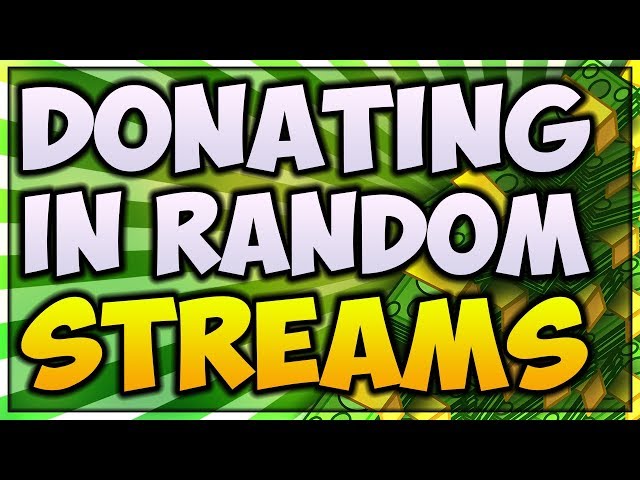 So I Donated MONEY To RANDOM YouTube Streamers... (he was speechless)