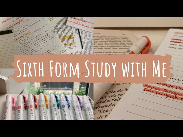 Sixth Form Study with Me! (back to school motivation)
