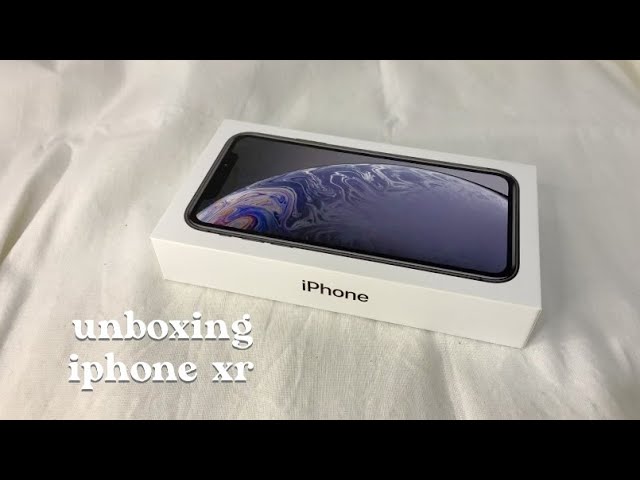 unboxing iphone xr 128gb black✨📱🍎 | halcyrence