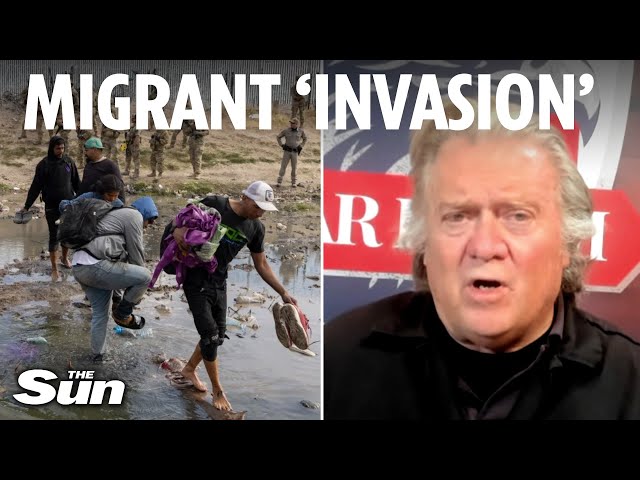 Biden says 8 million migrants are coming over the border - it's double that, blasts Steve Bannon
