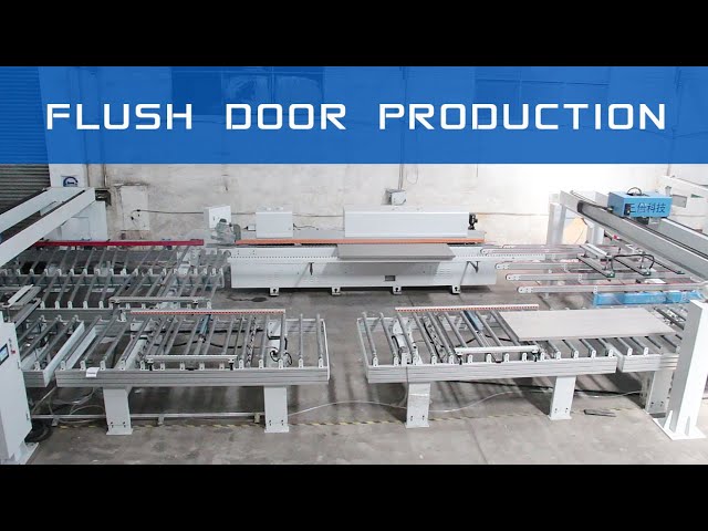 Advanced flush door production