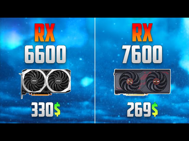 RX 7600 vs RX 6600 - 1080p