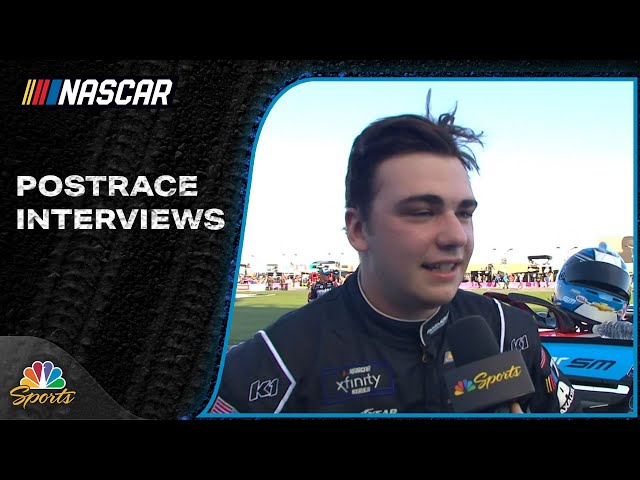 NASCAR Xfinity Series POSTRACE INTERVIEWS: Drive for the Cure 250 | 10/7/23 | Motorsports on NBC