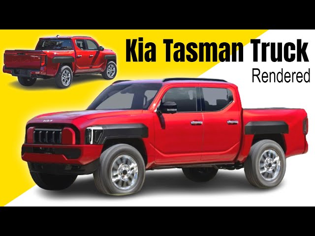 New Kia Tasman Pickup Truck Rendered