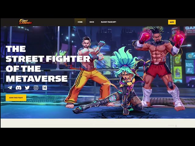 METAVERSE STREETFIGHTER 🥊 WEB3 GAME 🥊 FIGHT LEGENDS