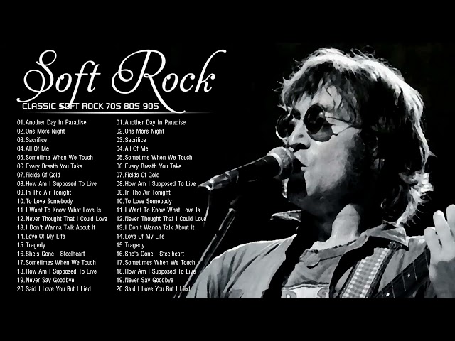 Phil Collins, Elton John, Air Supply, Scorpions, Queen Style - Best Soft Rock Songs Ever on Spotify