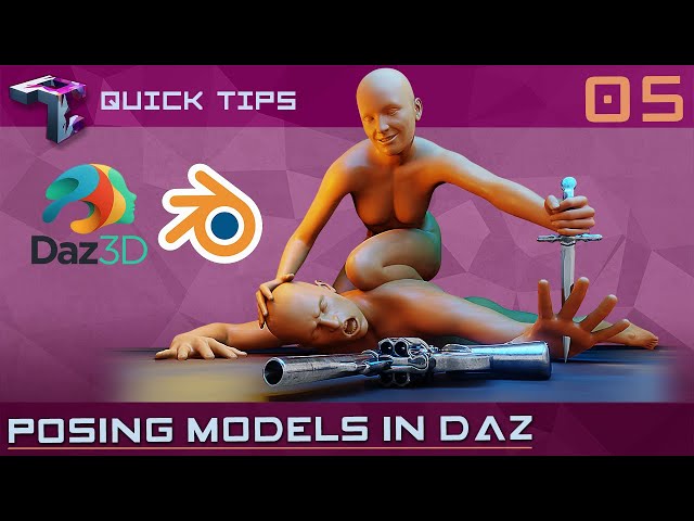 QUICK TIPS | Posing Models In DAZ (+ Blender Importing)