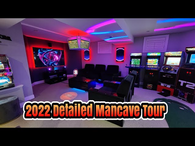 Updates from the end of 2022- Full Gameroom/ mancave/ home theater and gaming setup tour!