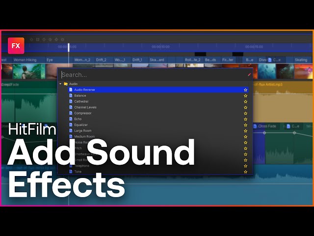 How to add sound effects in HitFilm | Audio Techniques