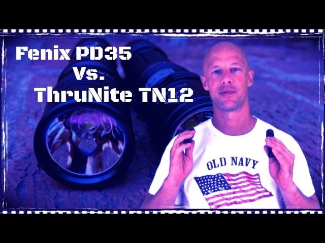 ThruNite TN12 vs Fenix PD35 Flashlights: Comparison And Overview (HD)