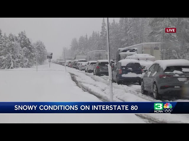 California Spring Storm Coverage | I-80, Highway 50 closed amid Sierra spinouts on Saturday