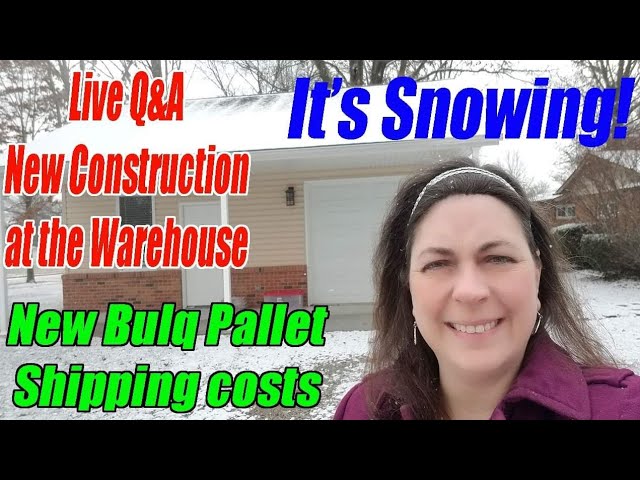 Live Q&A Bulq Pallet Shipping Costs & New Construction Here