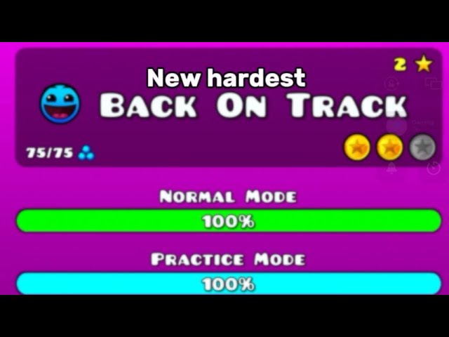 Back on track (new hardest)