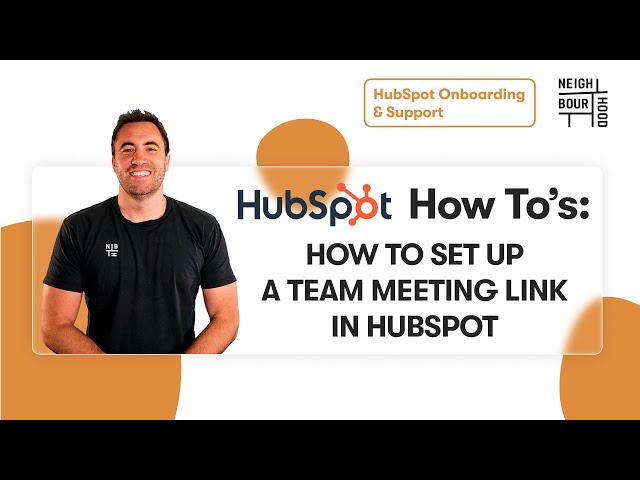 How to Set Up the Team Meeting Tool in HubSpot