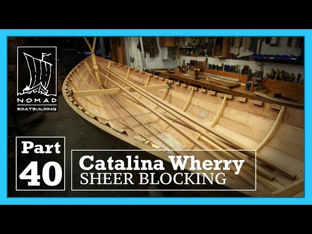 Building the Catalina Wherry - Part 40 - Sheer blocking