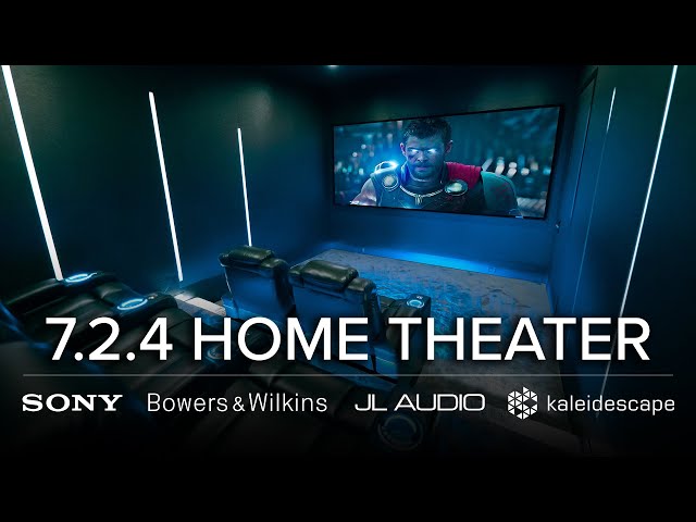 Contemporary 7.2.4 Home Theater Tour | Sony, Bowers & Wilkins, Anthem, JL Audio, & Kaleidescape