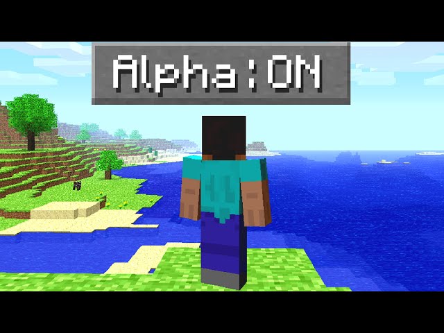 I Tried The First Ever Version Of Minecraft!