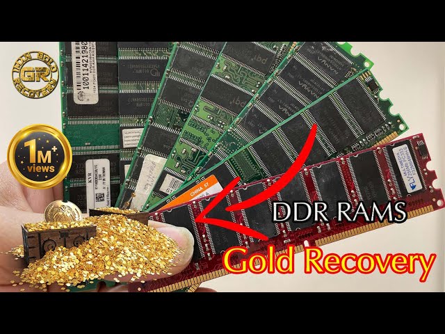 Gold Recovery from 1kg DDR Rams .How much Gold in Rams ?
